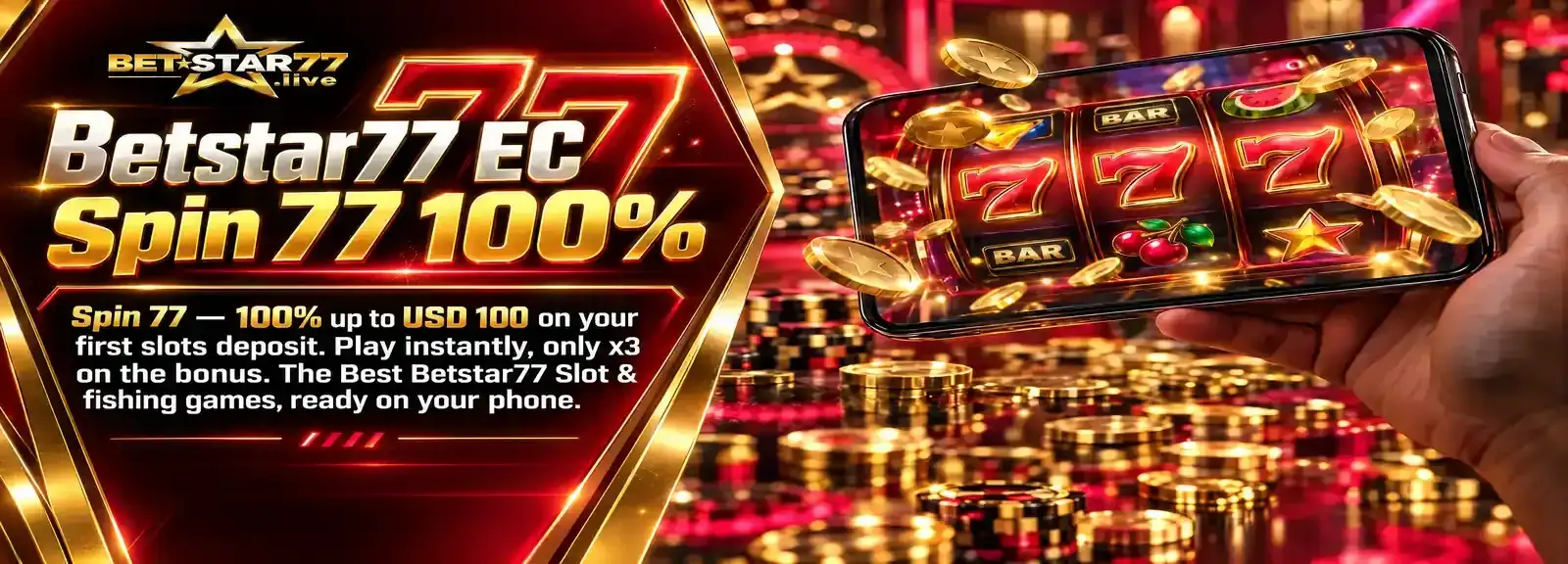 Betstar77 EC Spin 77 100%